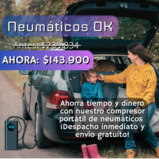 Compresor de neumaticos - Inflador: Neumáticos OK