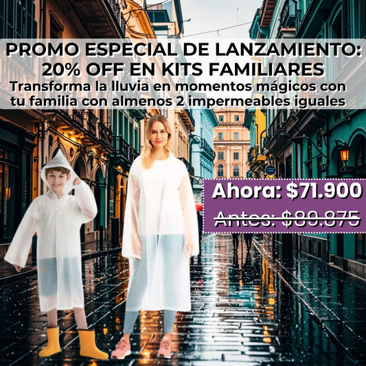 DuoRain: Capas de lluvia para adulto y niño